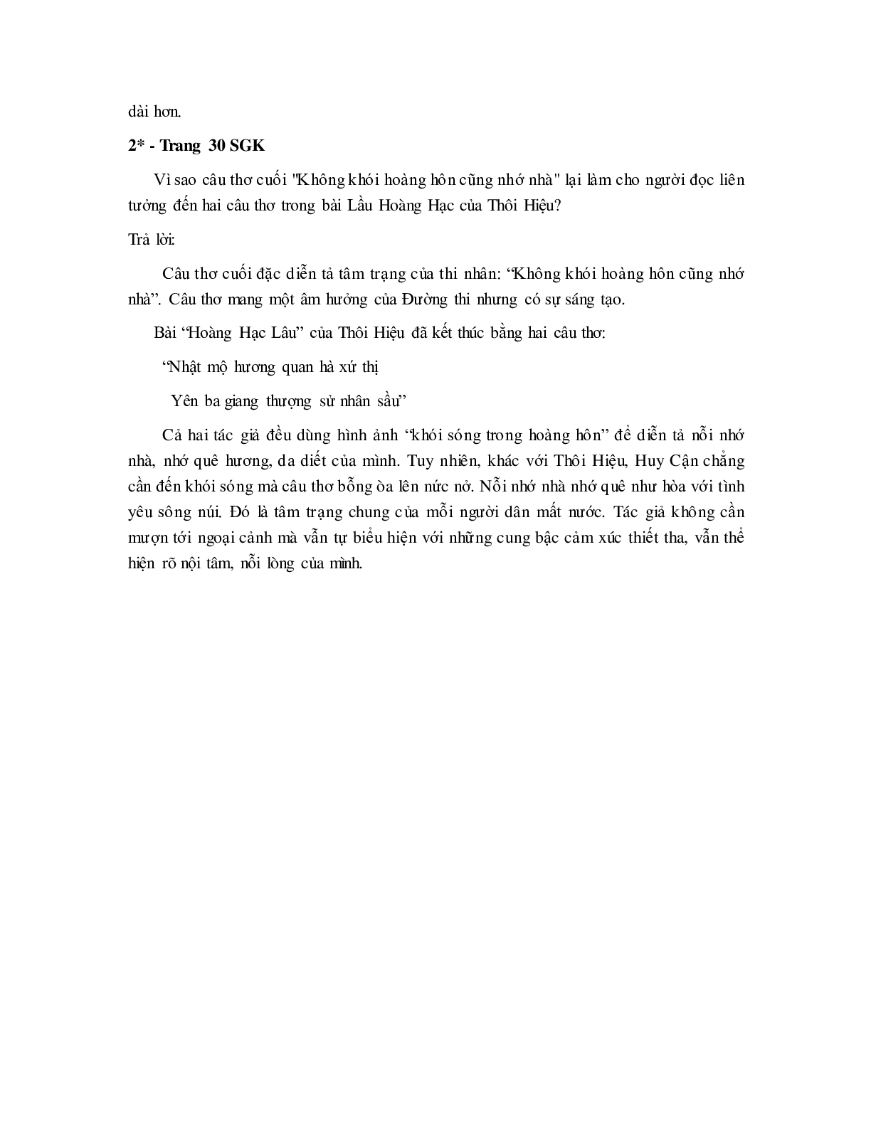 Soạn Tràng Giang - ngắn nhất Soạn văn 11 (trang 7)
