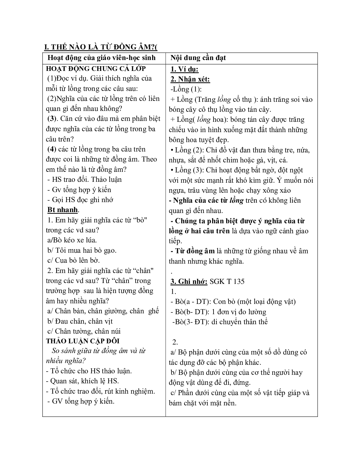 Giáo án ngữ văn lớp 7 Tuần 11 Tiết 42: Từ đồng âm mới nhất (trang 2)