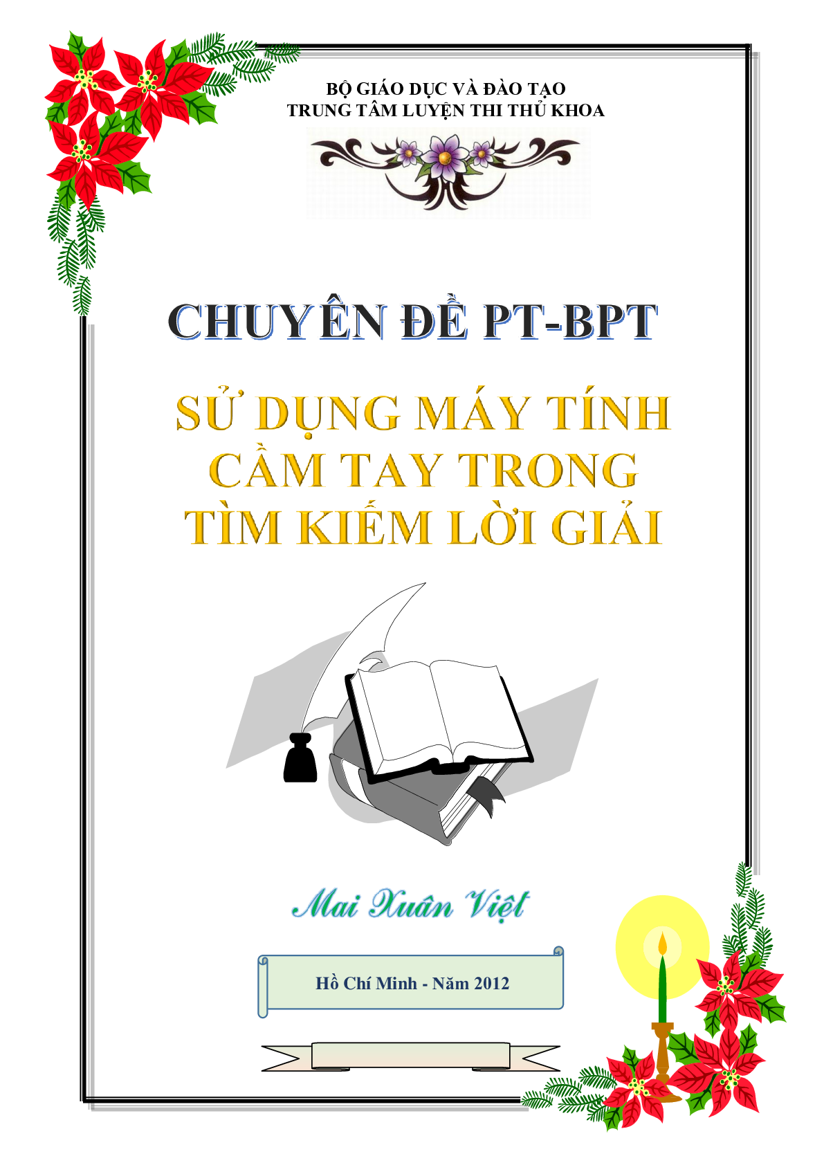 Sử dụng máy tính cầm tay trong tìm kiếm lời giải PT – BPT (trang 1)