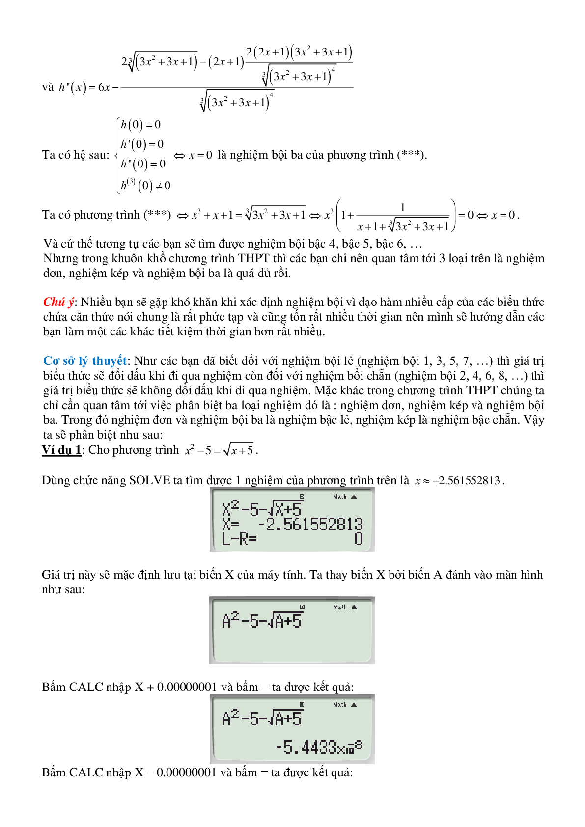 Sử dụng máy tính cầm tay trong tìm kiếm lời giải PT – BPT (trang 6)