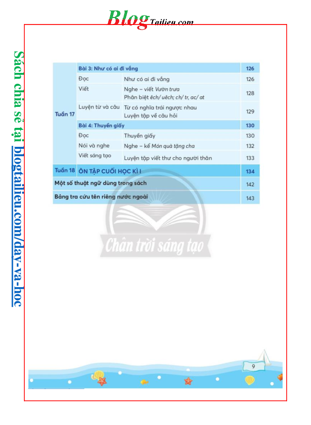 Tiếng Việt lớp 3 Tập 1 Chân trời sáng tạo pdf (trang 10)