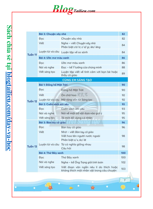 Tiếng Việt lớp 3 Tập 1 Chân trời sáng tạo pdf (trang 8)
