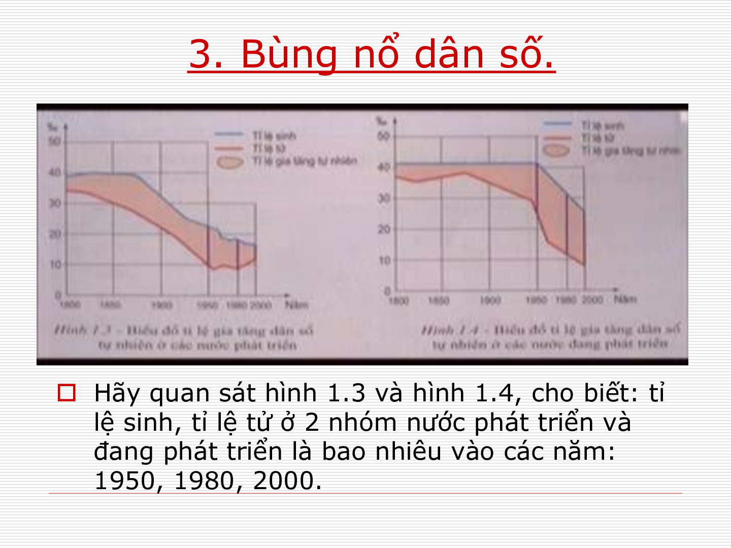 Bài giảng Địa lí 7 tiết 1: Dân số (trang 9)