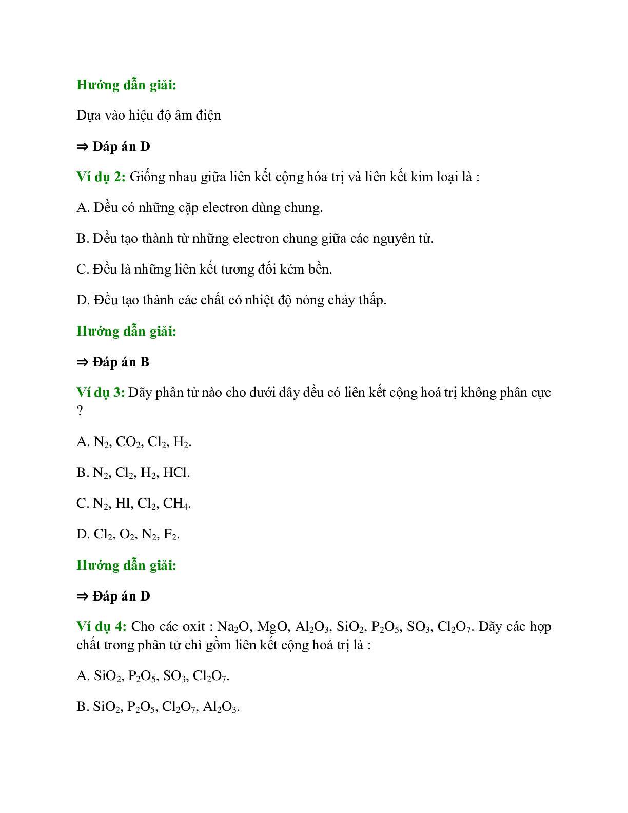 5 dạng bài tập Liên kết hóa học trong đề thi Đại học có lời giải (trang 5)