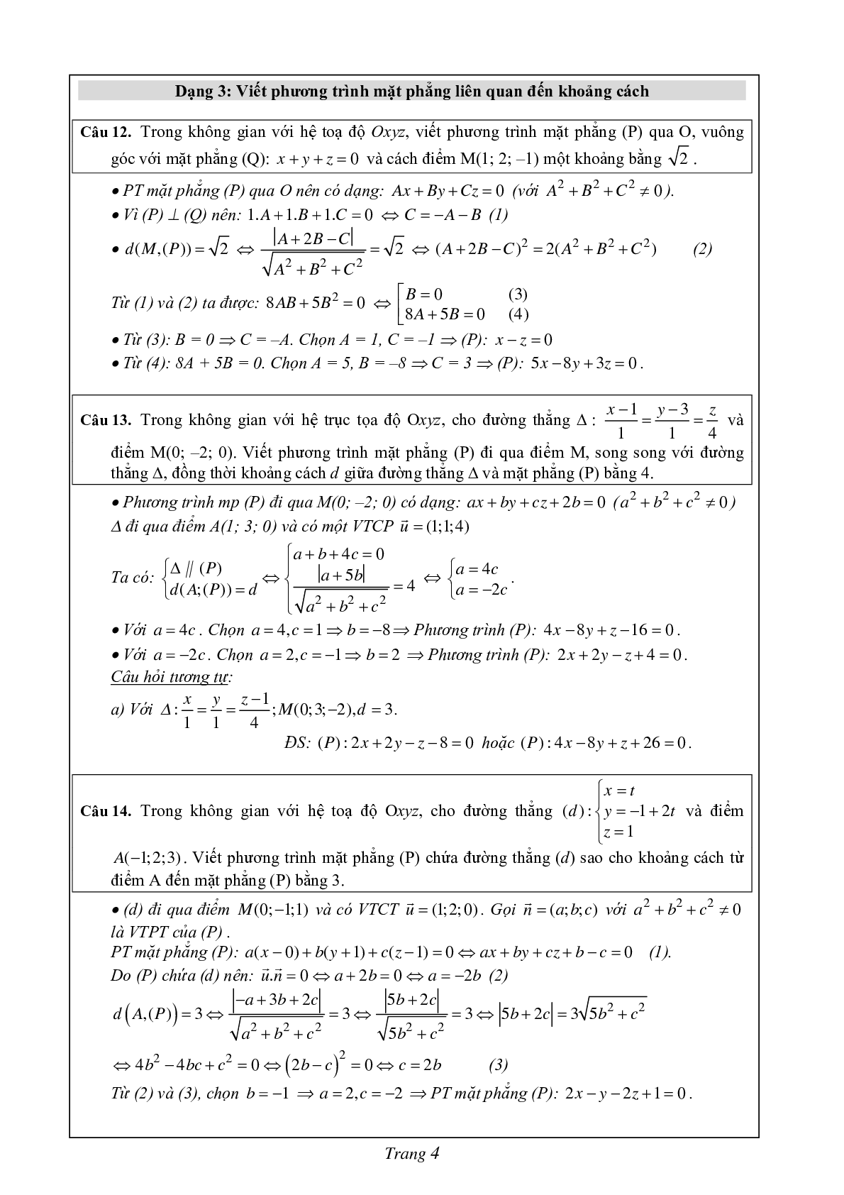 67 câu trắc nghiệm tọa độ không gian phân theo dạng - có lời giải chi tiết (trang 4)