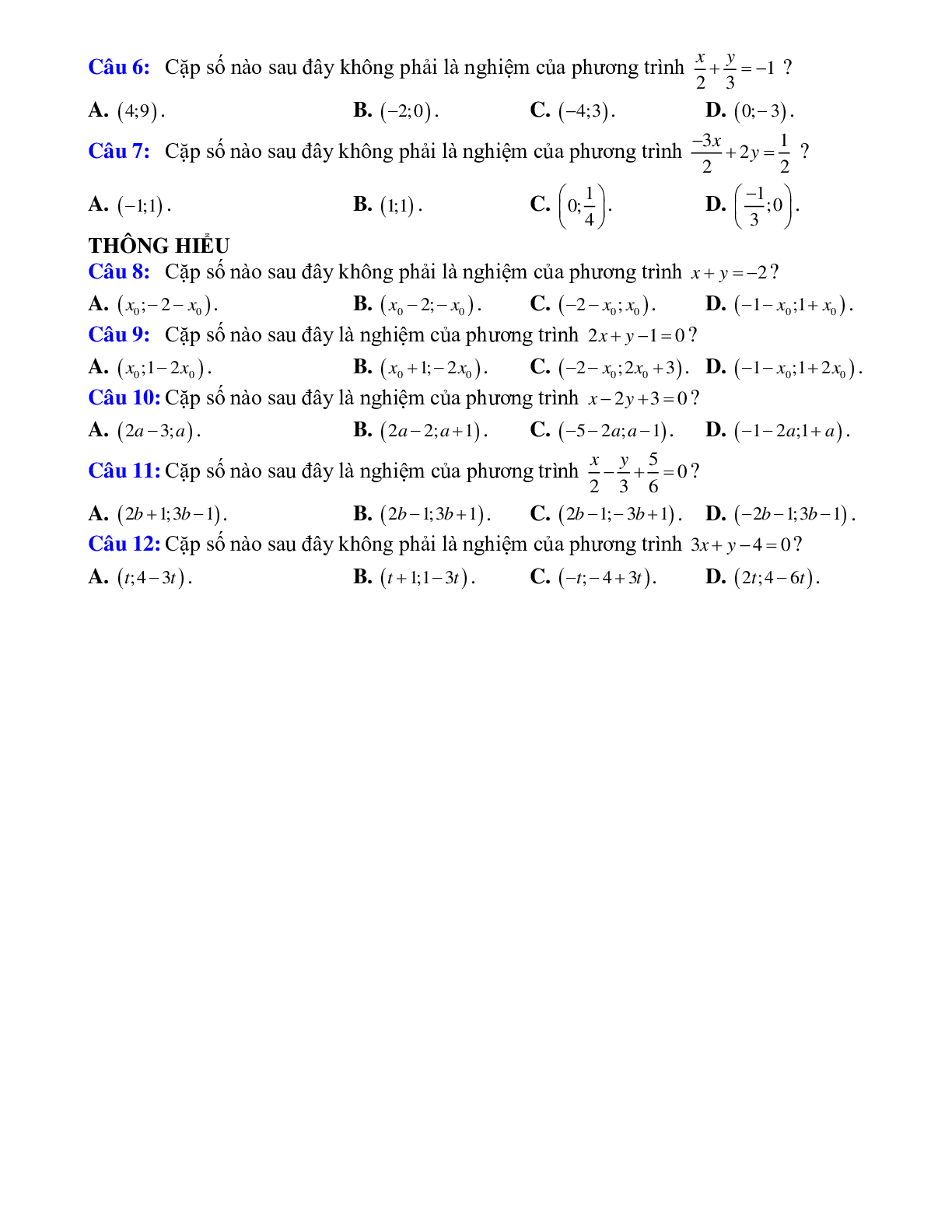 Tìm nghiệm của phương trình bậc nhất hai ẩn (trang 2)