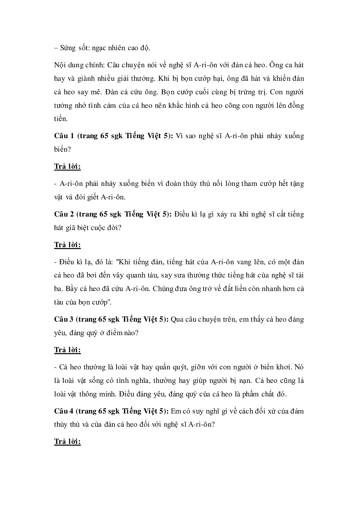 Soạn Tiếng Việt lớp 5: Tập đọc: Những người bạn tốt mới nhất. (trang 2)