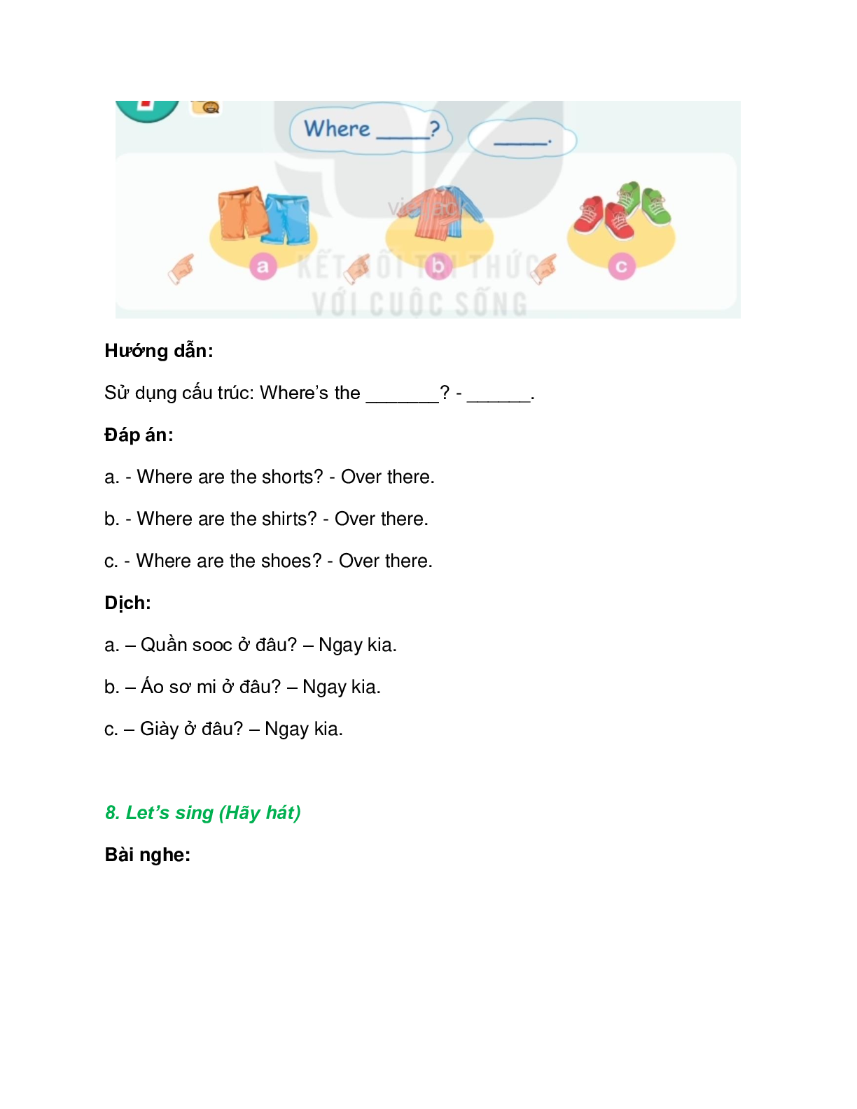 Tiếng Anh lớp 2 Unit 15 Lesson 3 trang 67 – Kết nối tri thức (trang 2)