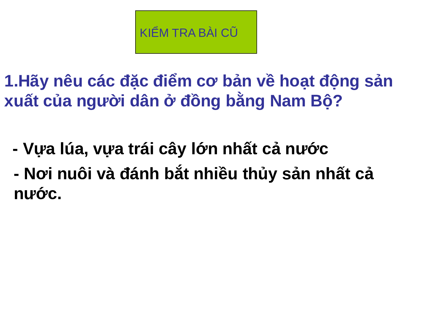 Giáo án Địa lý lớp 4 Bài 20: Hoạt động sản xuất của người dân ở Đồng bằng Nam Bộ (trang 1)