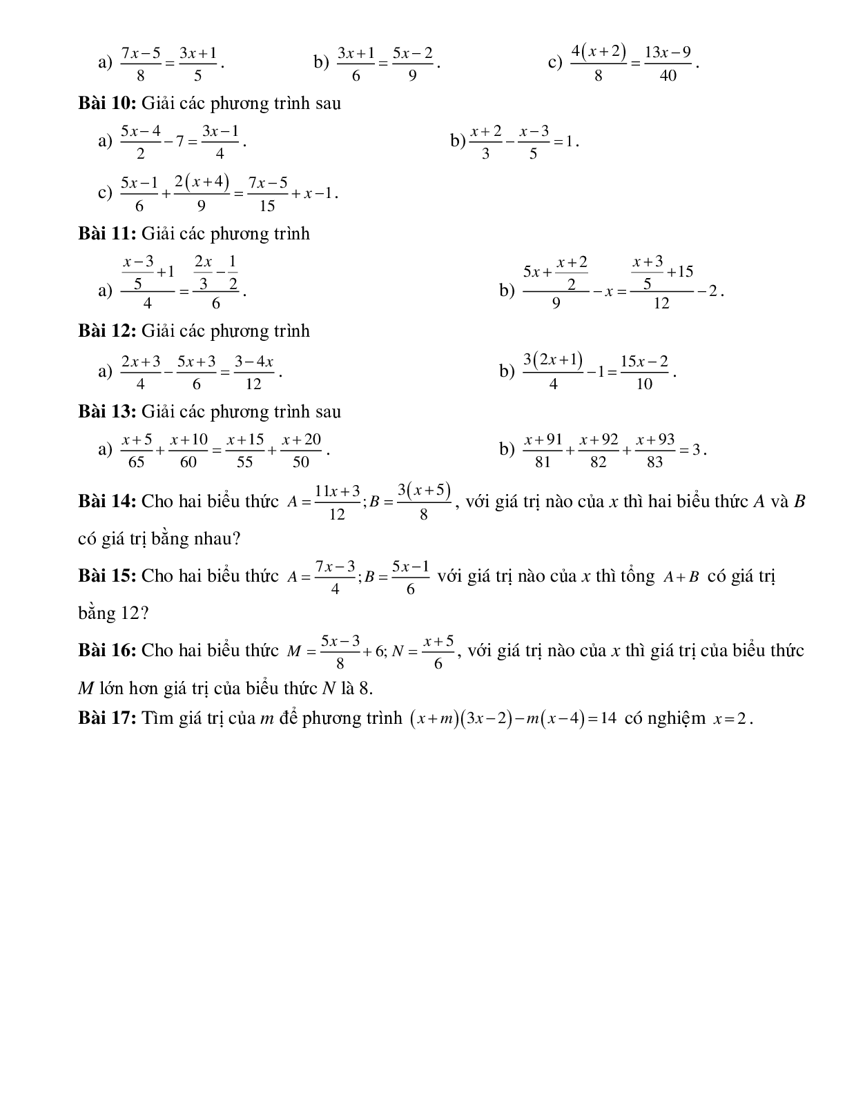 Phương trình đưa được về dạng ax + b = 0 (trang 2)
