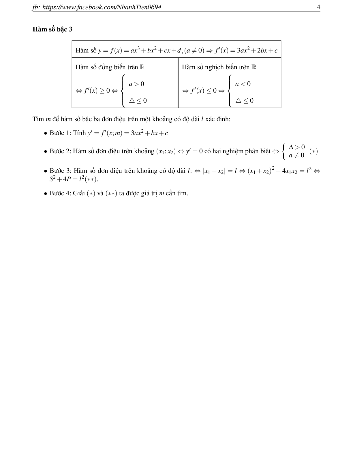 Phương pháp giải chuyên đề Hàm số 2023 (lý thuyết và bài tập) (trang 4)