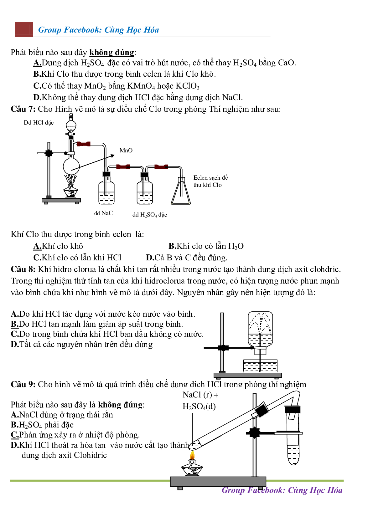 Chuyên đề Mô hình thí nghiệm - ứng dụng thực tế môn Hóa học ôn thi THPTQG (trang 3)