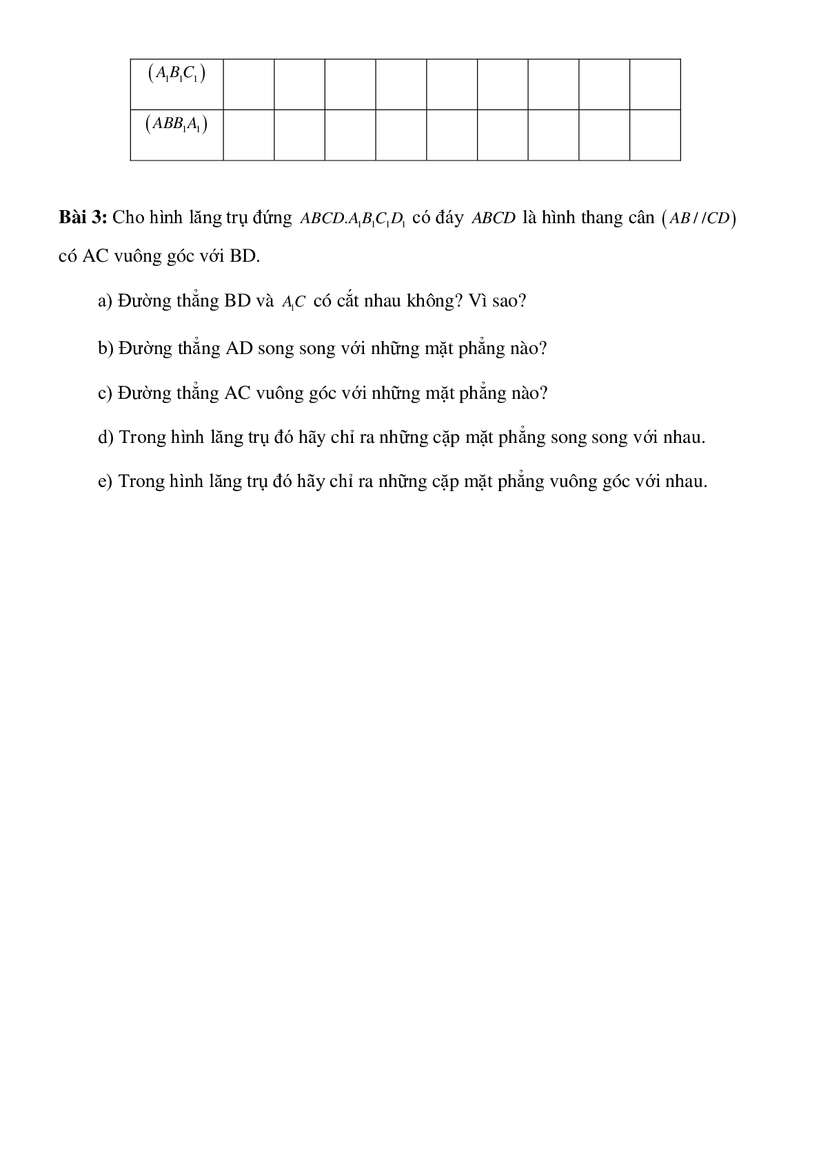 Hình lăng trụ đứng - Hình học lớp 8 (trang 2)