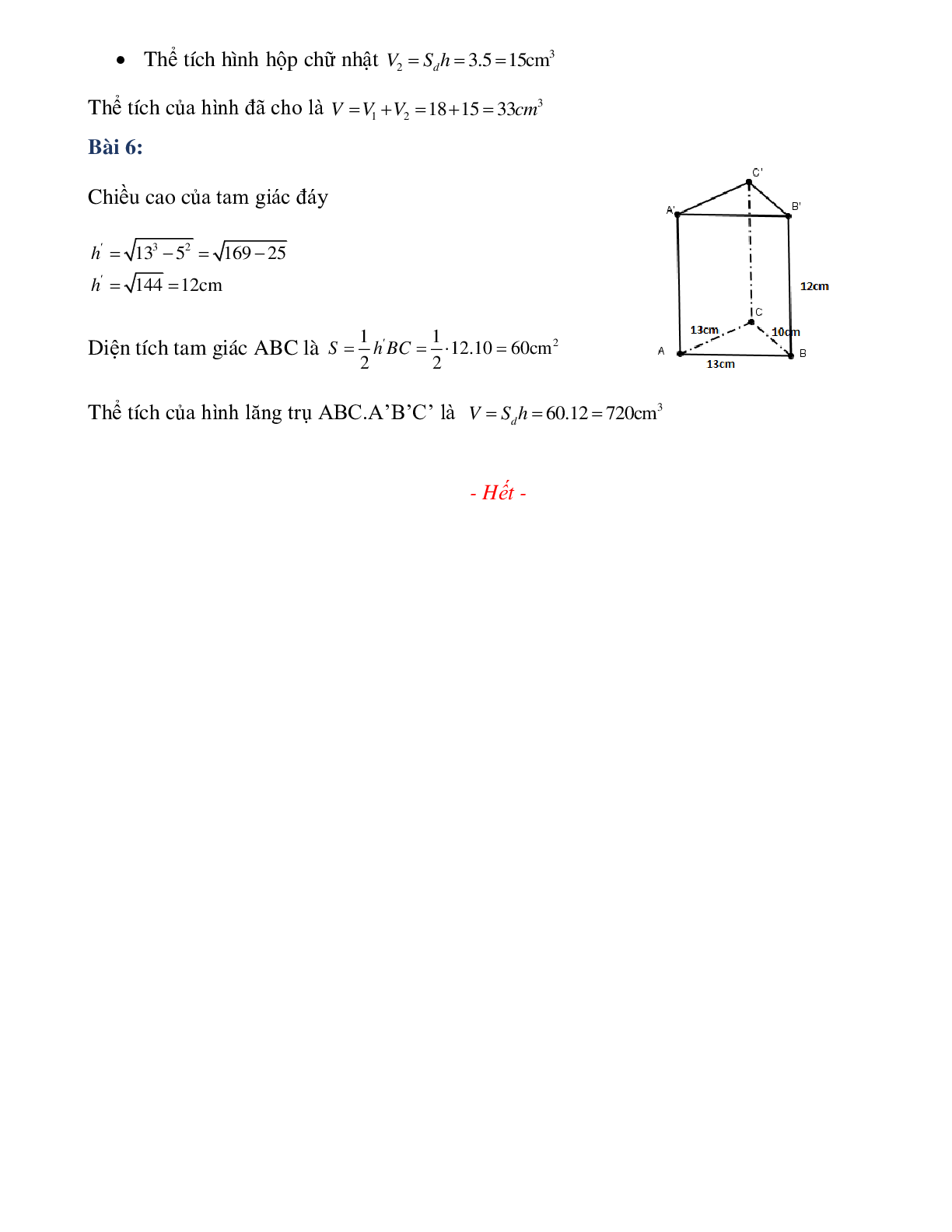 Phiếu bài tập tuần 32 - Toán 8 (trang 4)