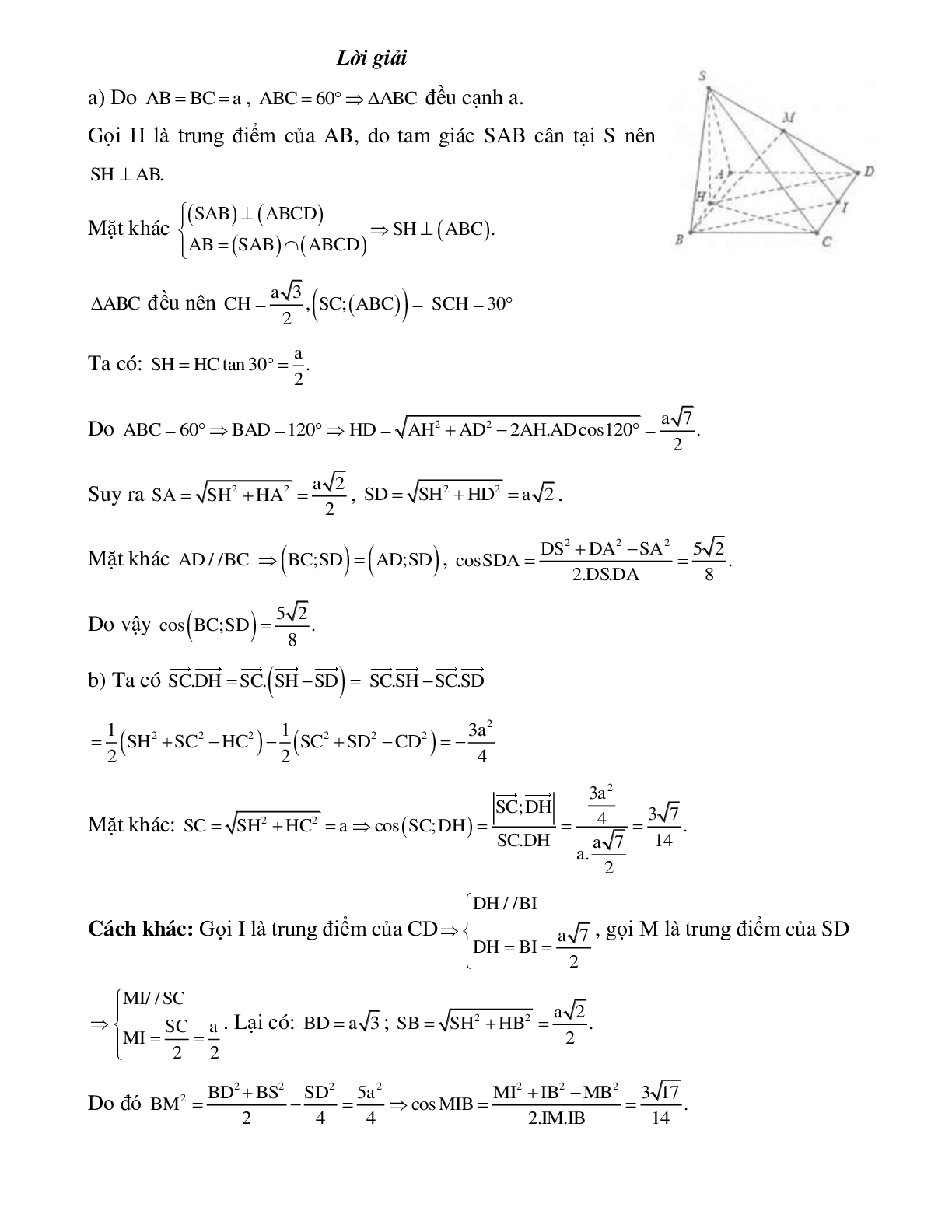 Bài toán về góc - Góc giữa hai đường thẳng có đáp án (trang 6)