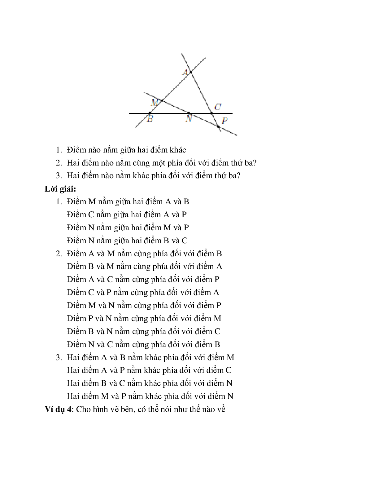 Lý thuyết và bài tập tự luyện Ba điểm thẳng hàng hình học lớp 6 chọn lọc (trang 3)