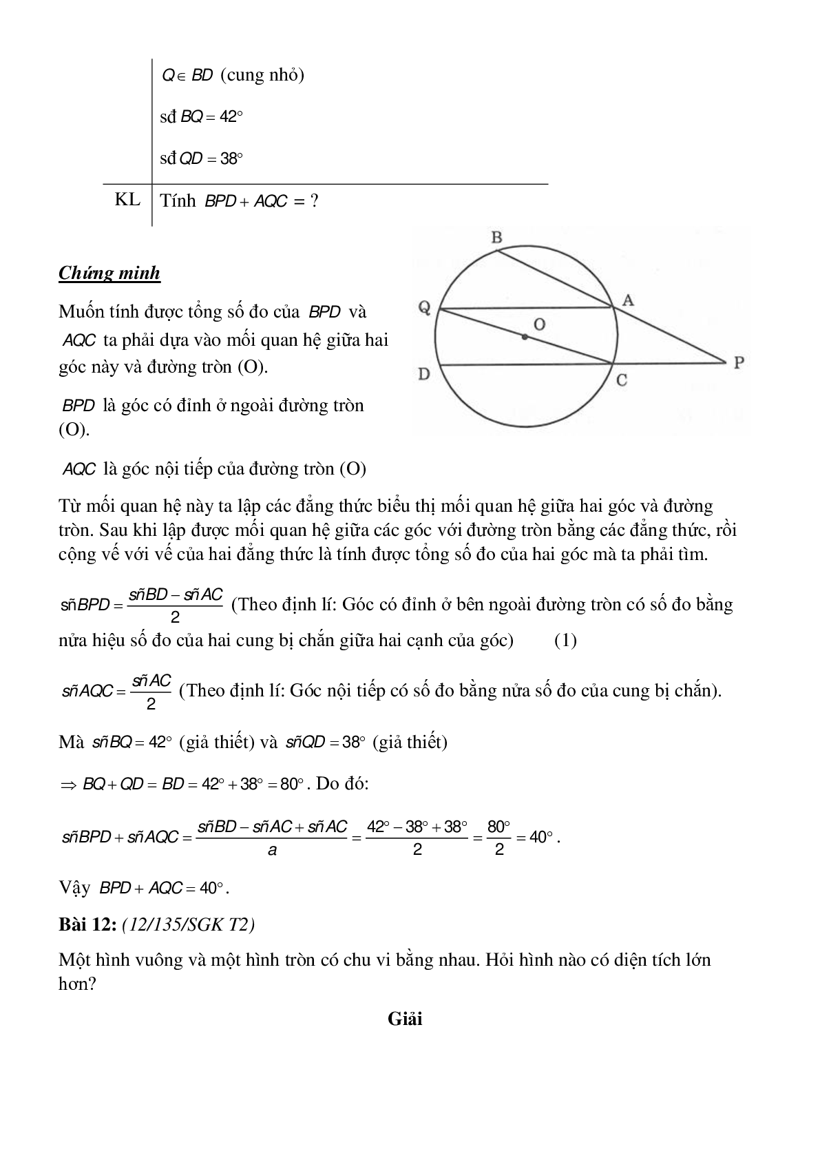 Bài tập Ôn tập cuối năm lớp 9 (trang 9)