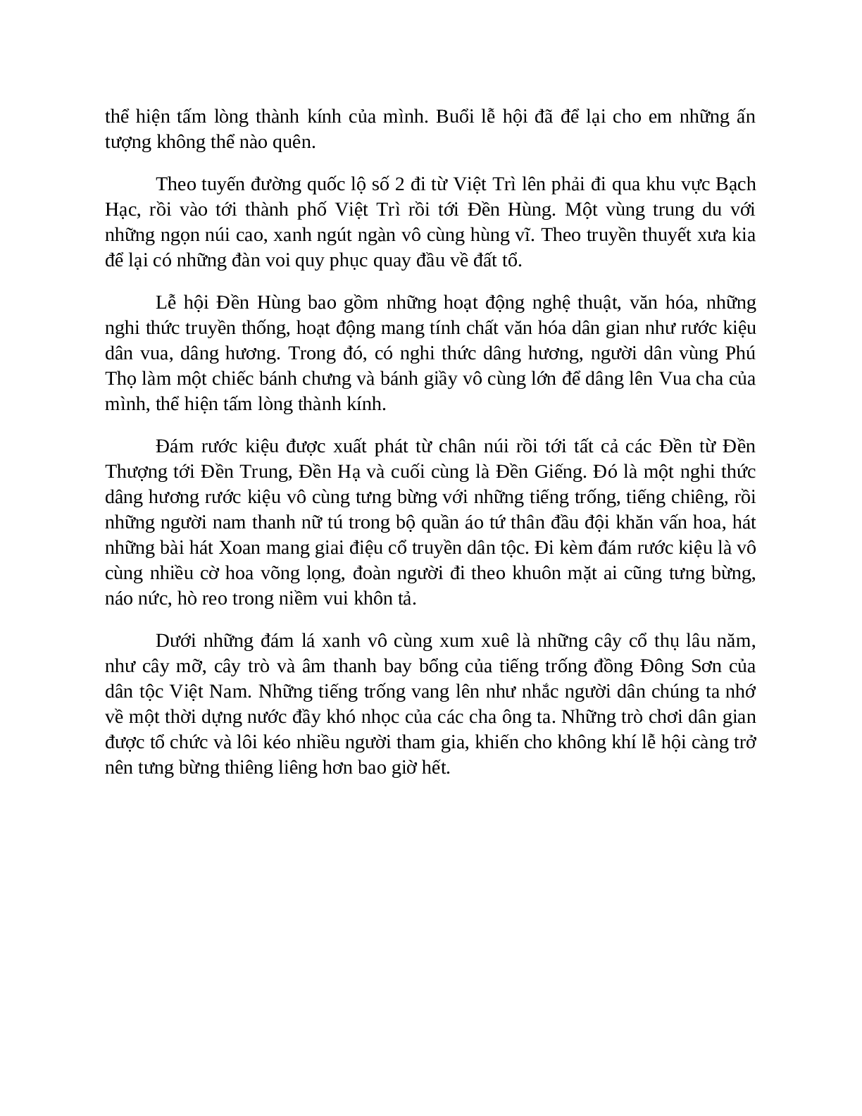TOP 31 bài Kể về lễ hội Đền Hùng SIÊU HAY (trang 4)