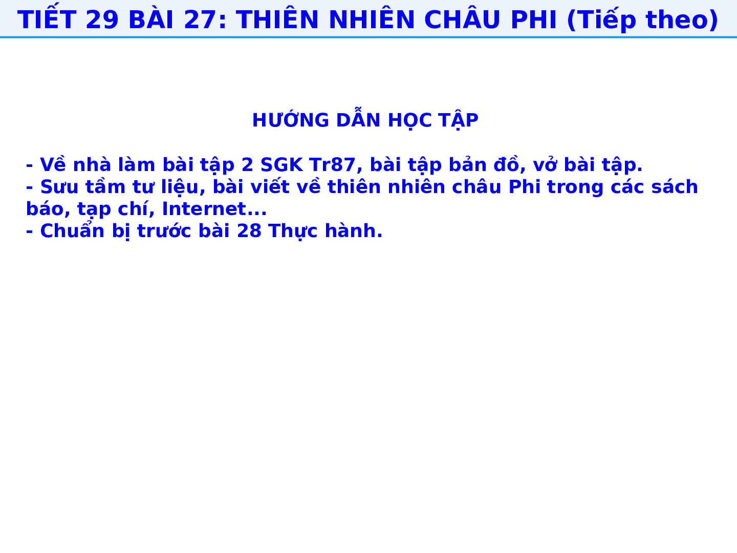 Giáo án Địa lí 7 Bài 27: Thiên nhiên Châu Phi (trang 10)