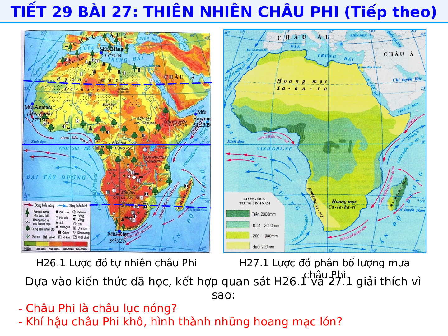 Giáo án Địa lí 7 Bài 27: Thiên nhiên Châu Phi (trang 5)