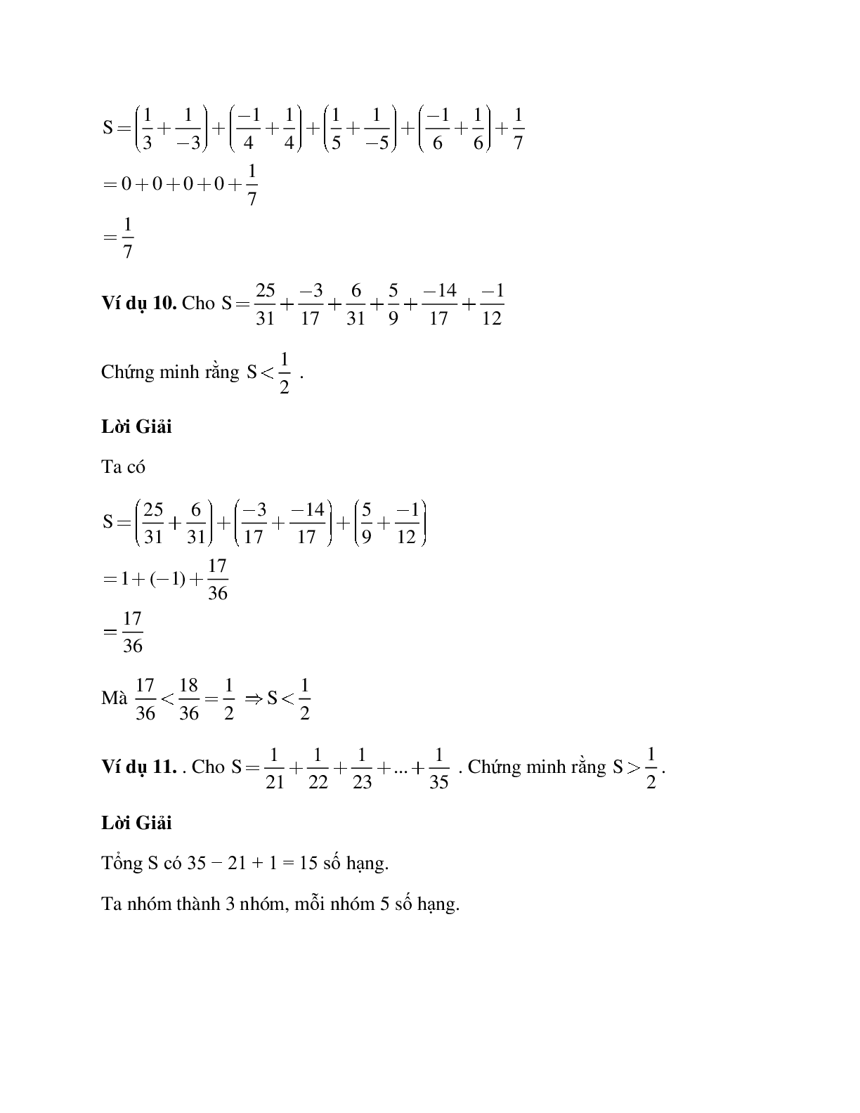 Tuyển tập những bài tập hay nhất về phép cộng phân số có lời giải (trang 5)