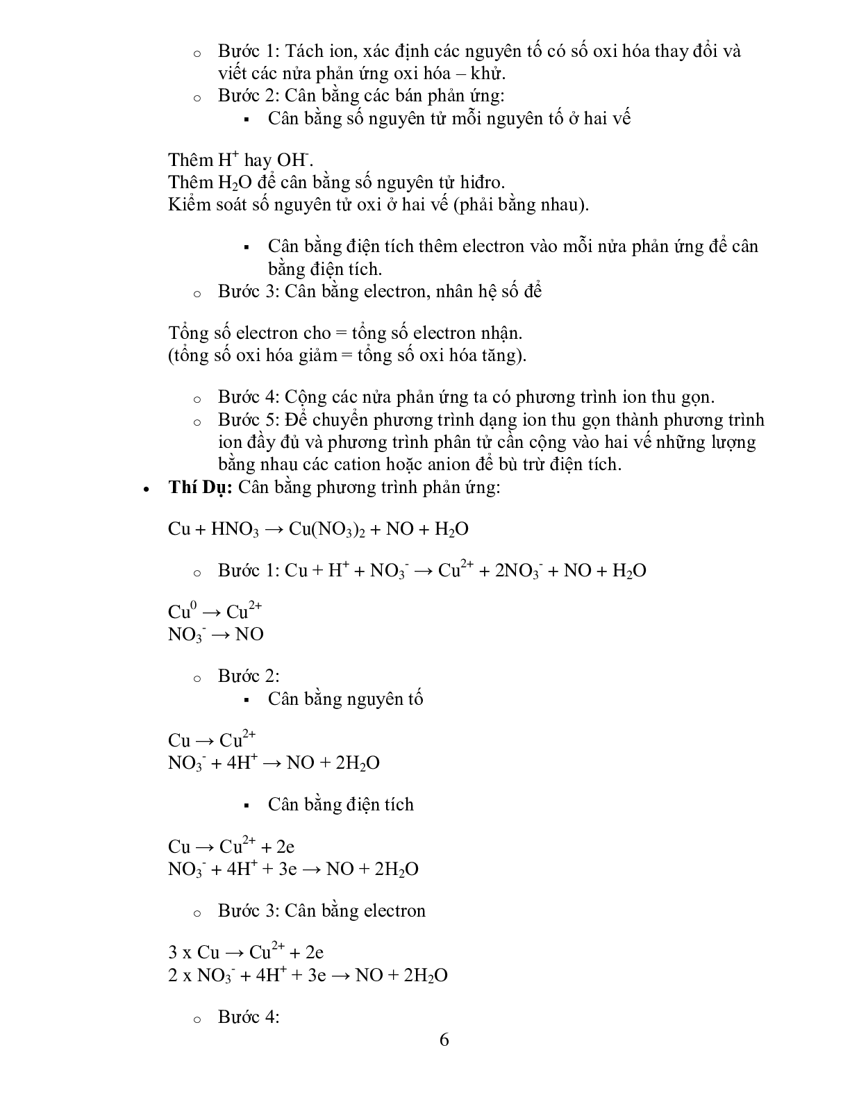 12 Cách cân bằng phương trình hóa học lớp 12 (trang 6)