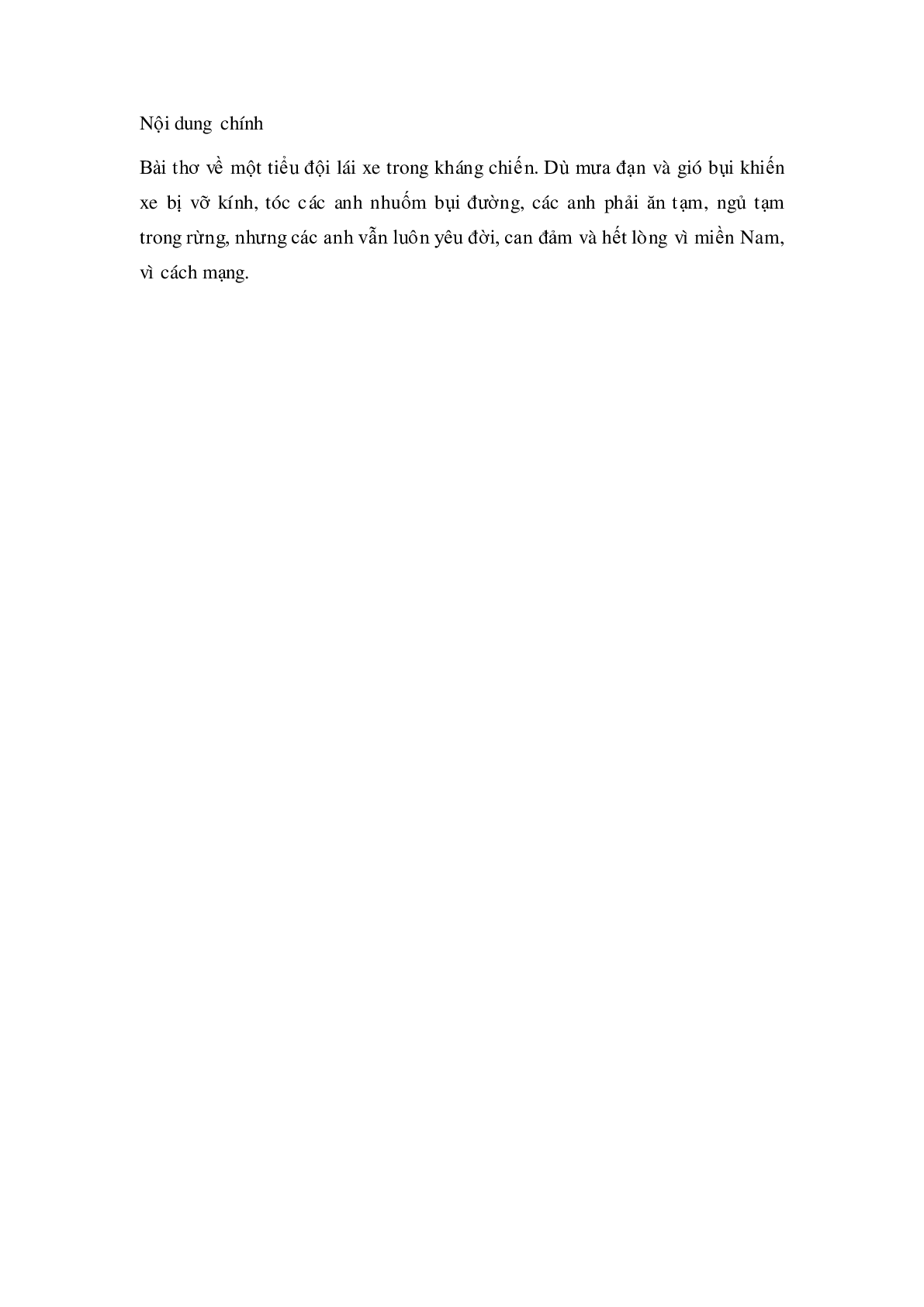 Soạn Tiếng Việt lớp 4: Tập đọc: Bài thơ về tiểu đội xe không kính mới nhất (trang 2)
