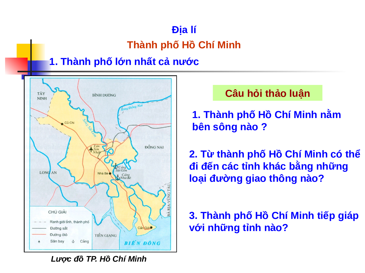 Giáo án Địa lý lớp 4 Bài 21: Thành phố Hồ Chí Minh (trang 5)