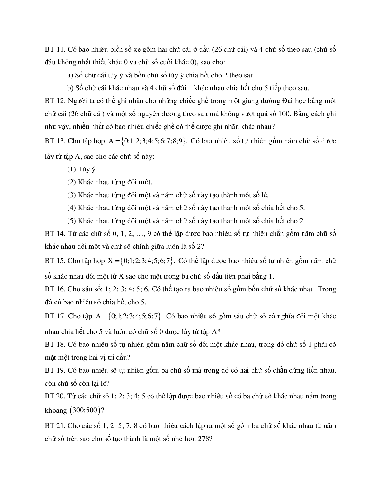 Phương pháp giải về Các quy tắc đếm cơ bản 2023 (lý thuyết và bài tập) (trang 7)