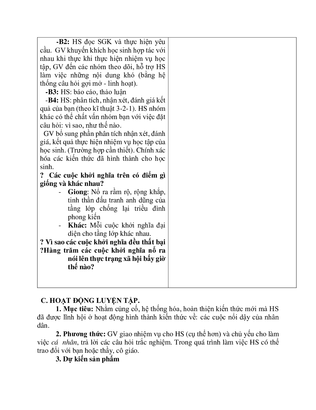 Giáo án Lịch sử 7 Bài 27 Chế độ phong kiến nhà Nguyễn tiết 2 mới nhất (trang 4)