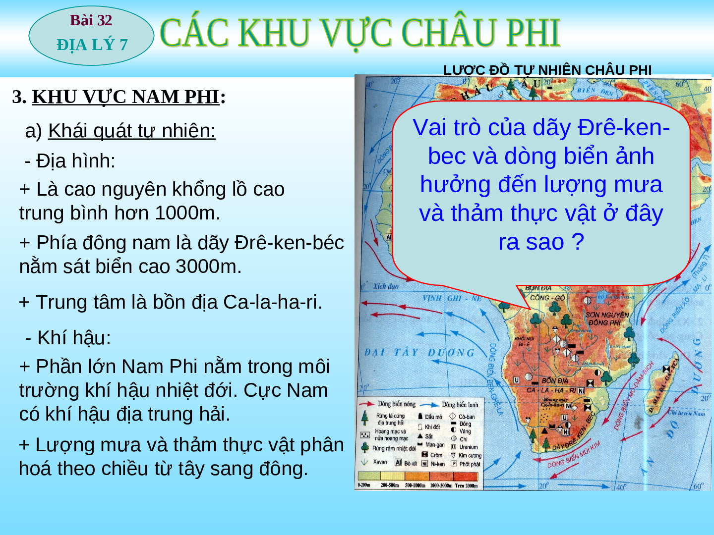 Giáo án Địa lí 7 Bài 33: Các khu vực Châu Phi (trang 6)