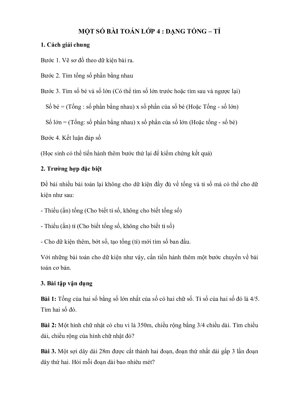 Các bài toán dạng hiệu tỉ môn Toán lớp 4 (trang 5)