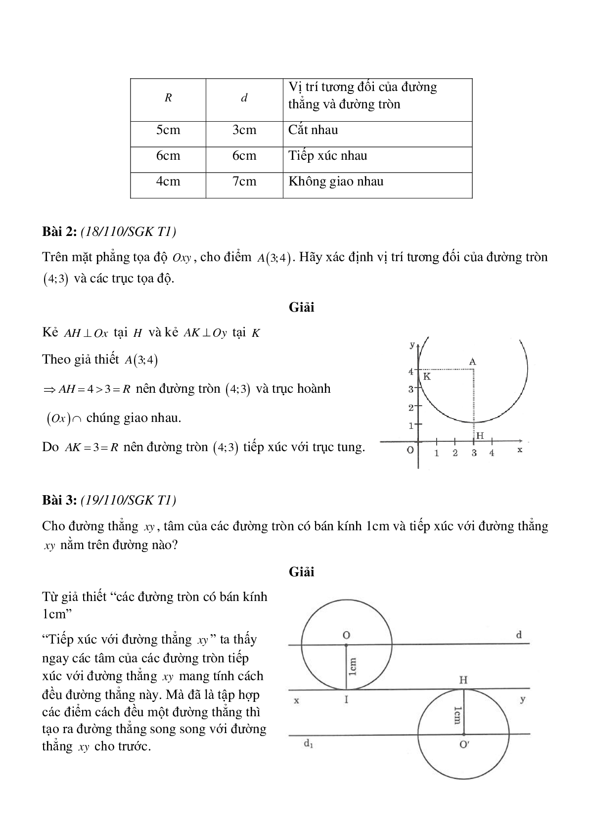 50 Bài tập Vị trí tương đối của đường thẳng và đường tròn (có đáp án)- Toán 9 (trang 2)