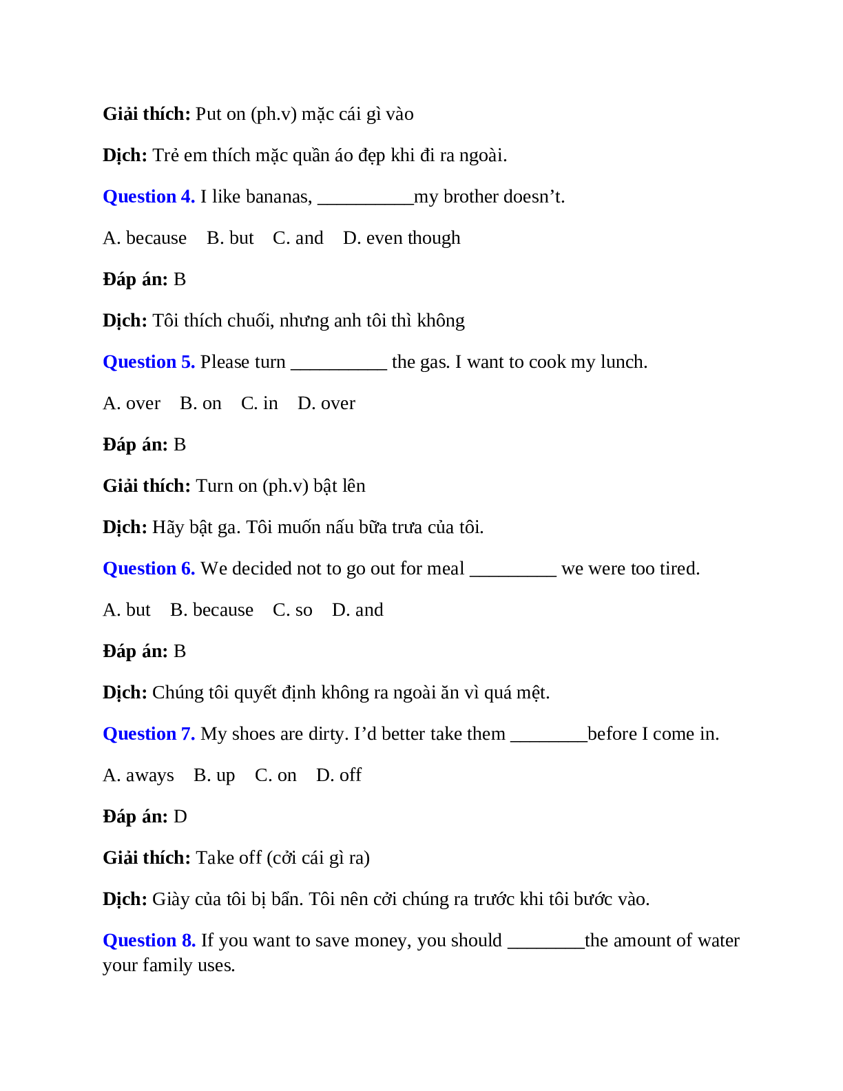 60 câu Trắc nghiệm Tiếng Anh 9 Unit 7 có đáp án 2023: Saving energy (trang 4)