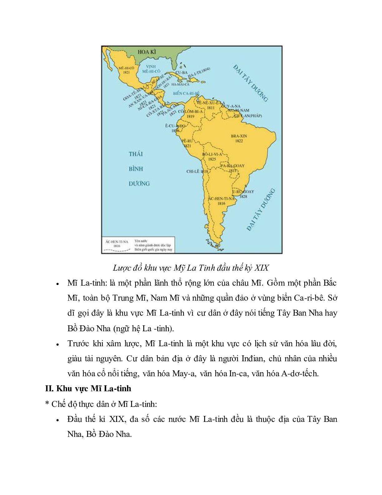 Lý thuyết Lịch sử 11: Bài 5: Châu Phi và các nước Mỹ La-tinh (cuối thế kỉ XIX - đầu thế kỉ XX) mới nhất (trang 6)