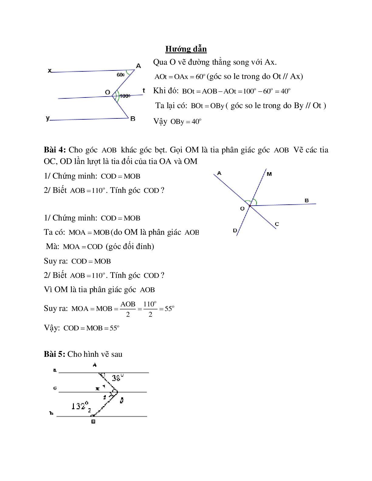 Hệ thống bài tập về Tiên đề Ơ-clit - Từ vuông góc đến song song có lời giải (trang 3)