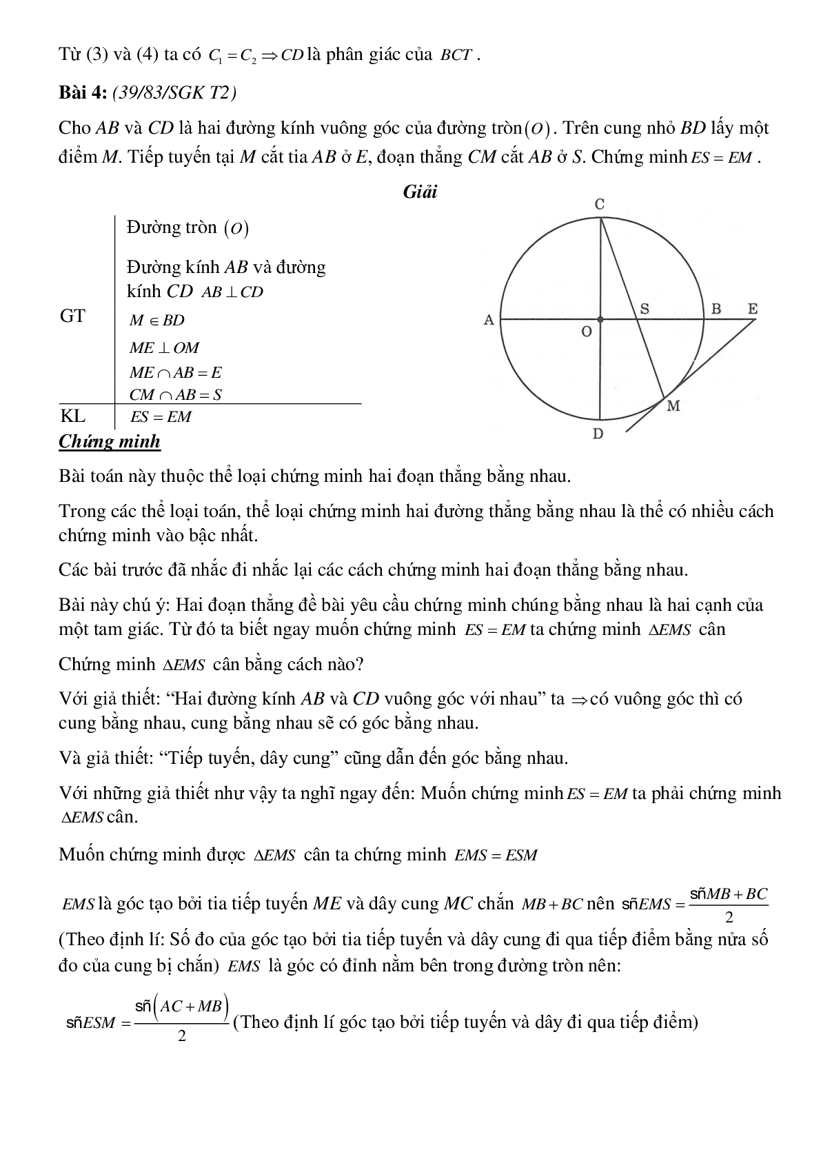 50 Bài tập Góc có đỉnh ở bên trong đường tròn. Góc có đỉnh ở bên ngoài đường tròn (có đáp án)- Toán 9 (trang 6)