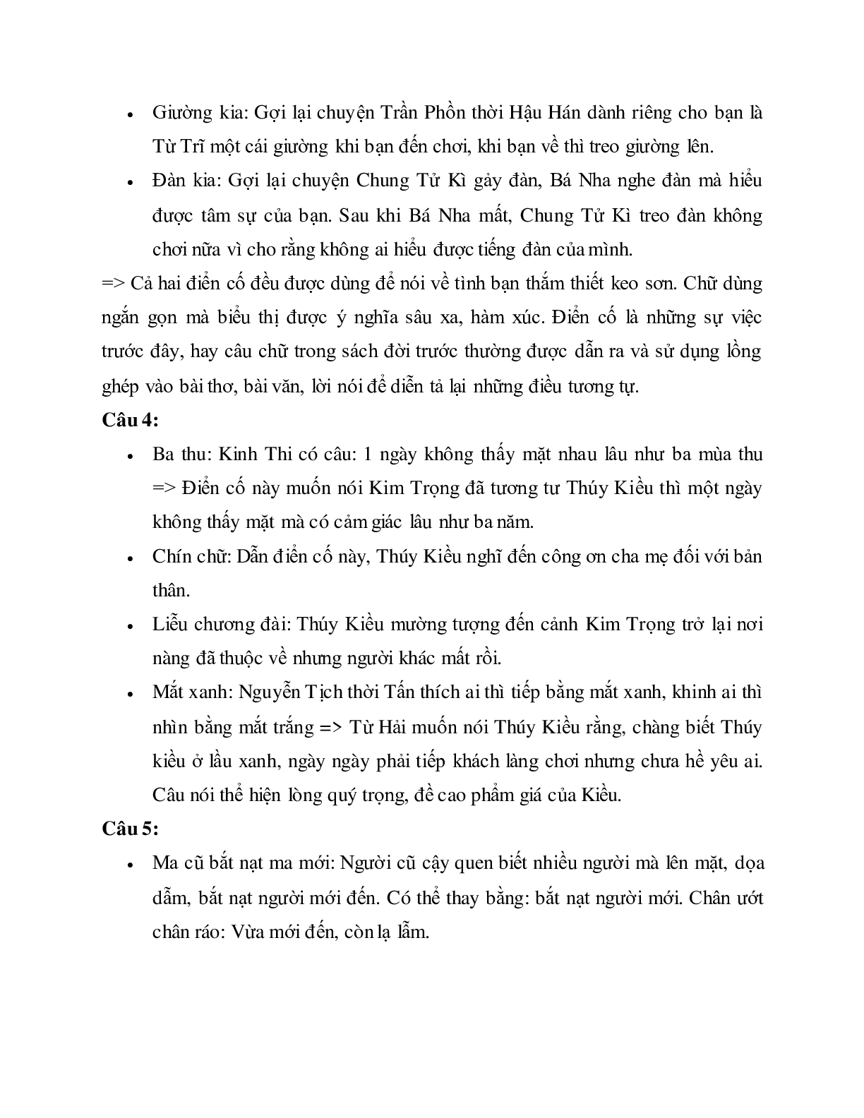 Soạn bài Thực hành về Thành ngữ, điển cố - ngắn nhất Soạn văn 11 (trang 6)