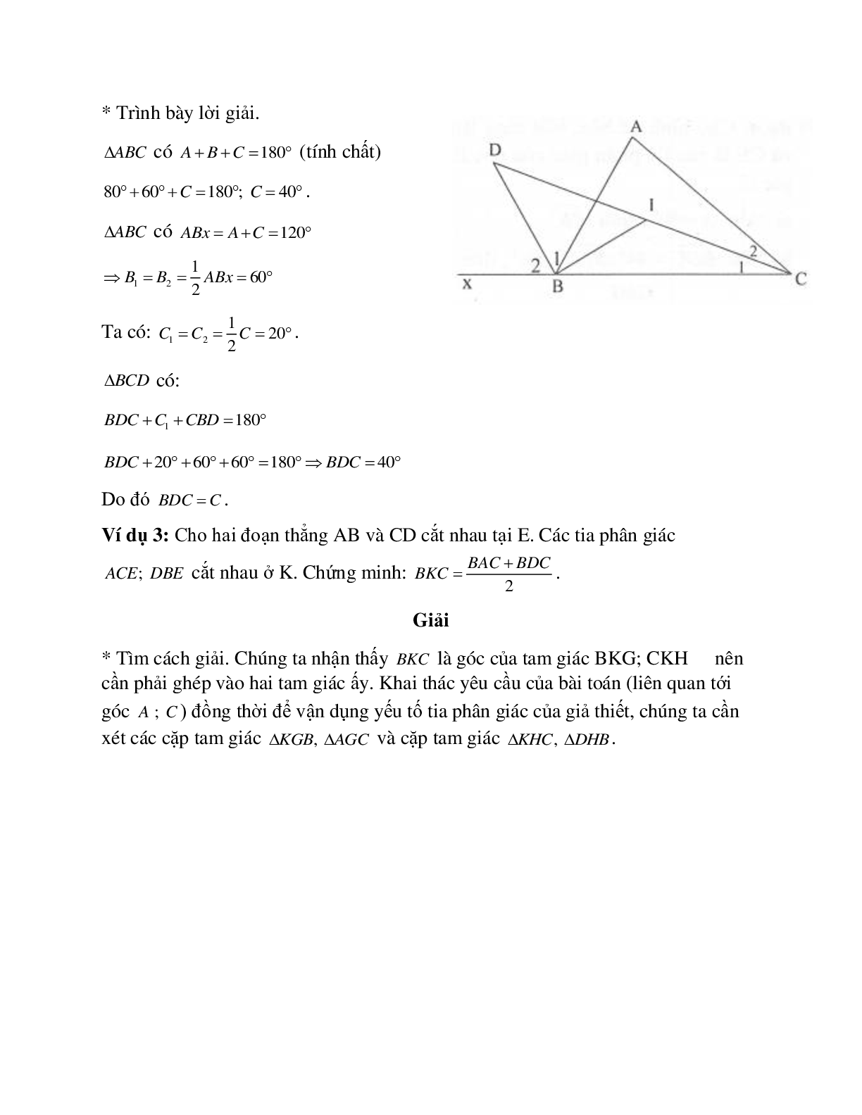 Đầy đủ lý thuyết, bài tập về Tổng ba góc trong tam giác có lời giải (trang 3)