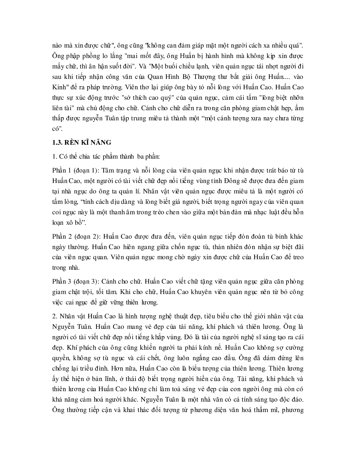 Soạn bài Chữ người tử tù - ngắn nhất Soạn văn 11 (trang 2)