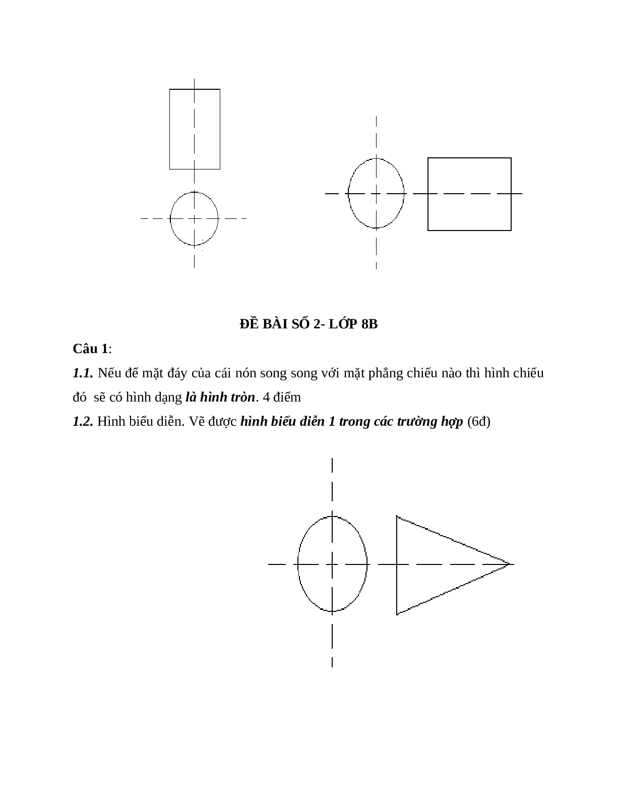 Giáo án Công Nghệ 8 Bài 7: Thực hành đọc bản vẽ các khối tròn xoay mới nhất - CV5555 (trang 3)