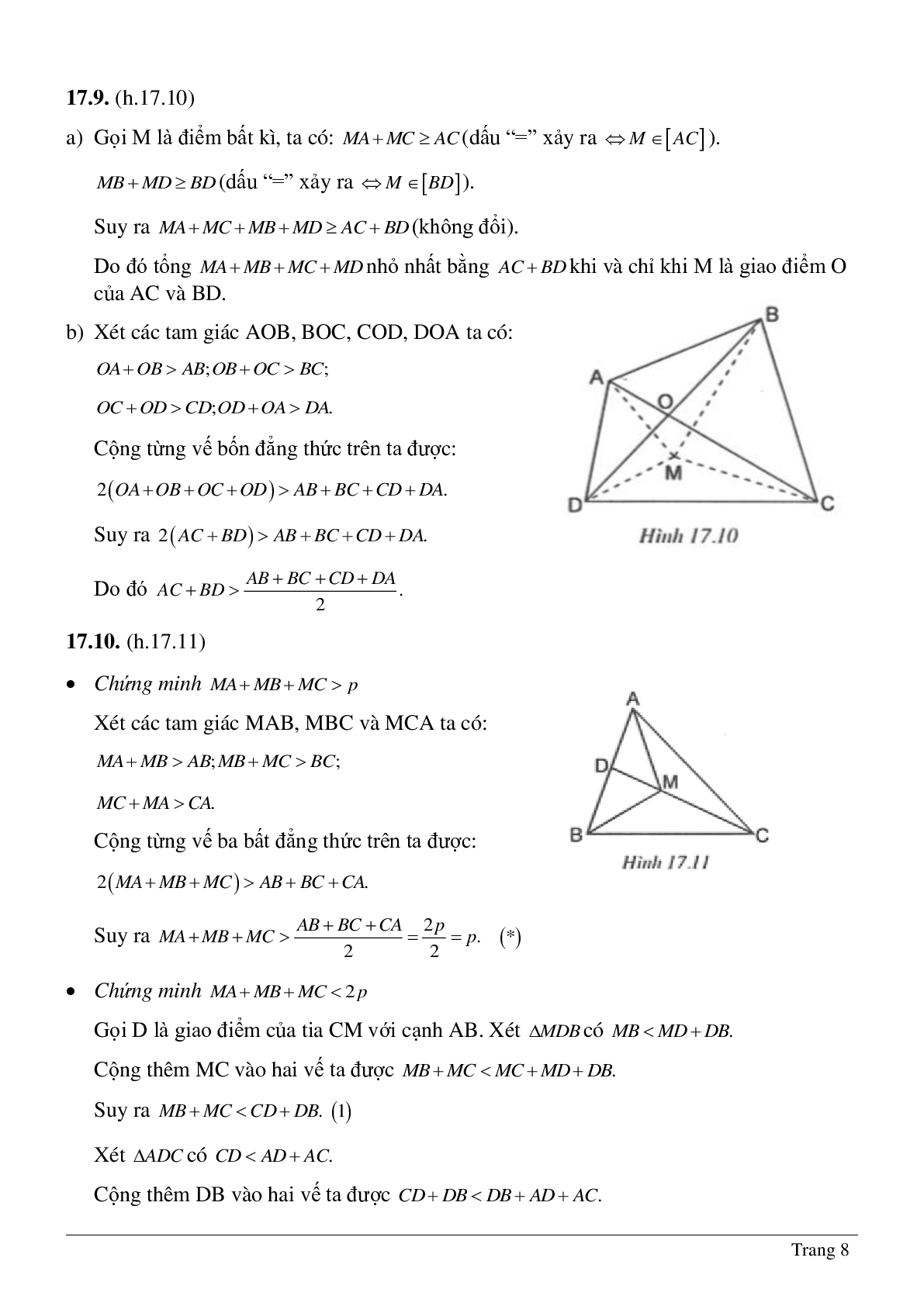 Lý thuyết và hệ thống bài tập tự luyện về Quan hệ giữa ba cạnh của một tam giác hay nhất (trang 8)
