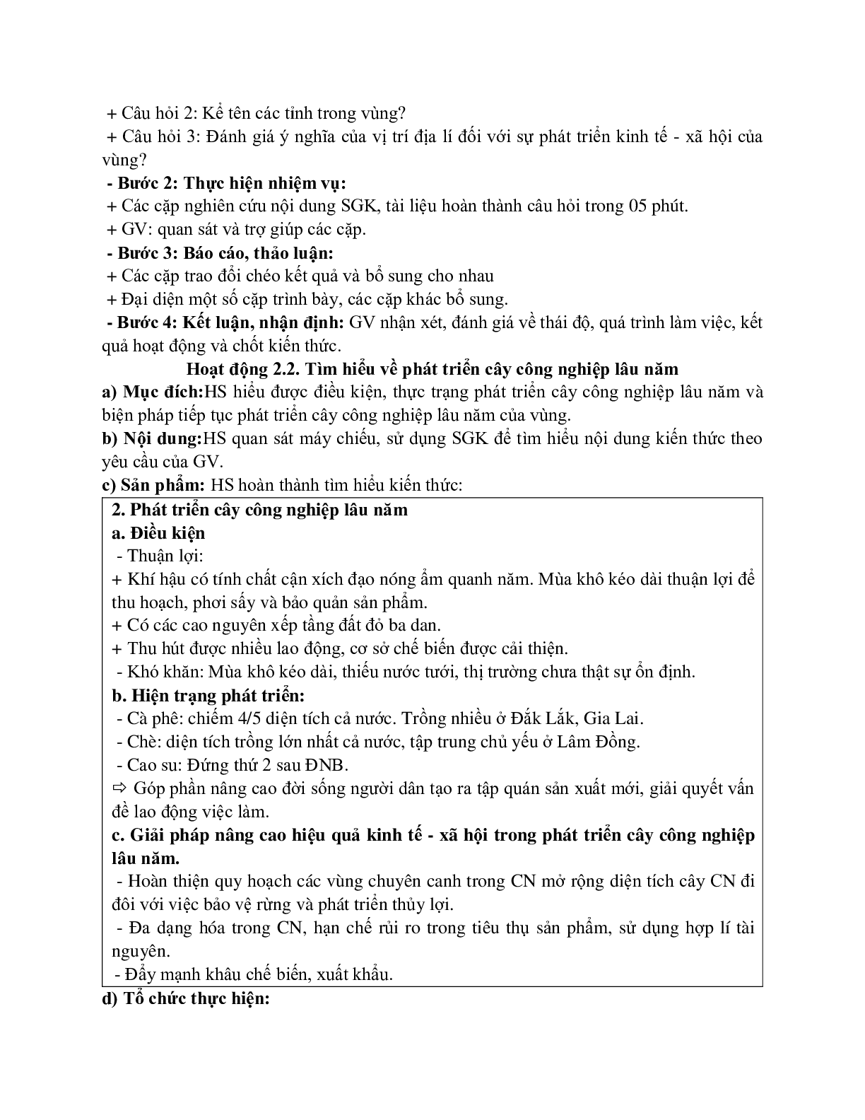 Giáo án Địa lí 12 Bài 37 Vấn đề khai thác thế mạnh ở Tây Nguyên (tiết 1) mới nhất (trang 3)