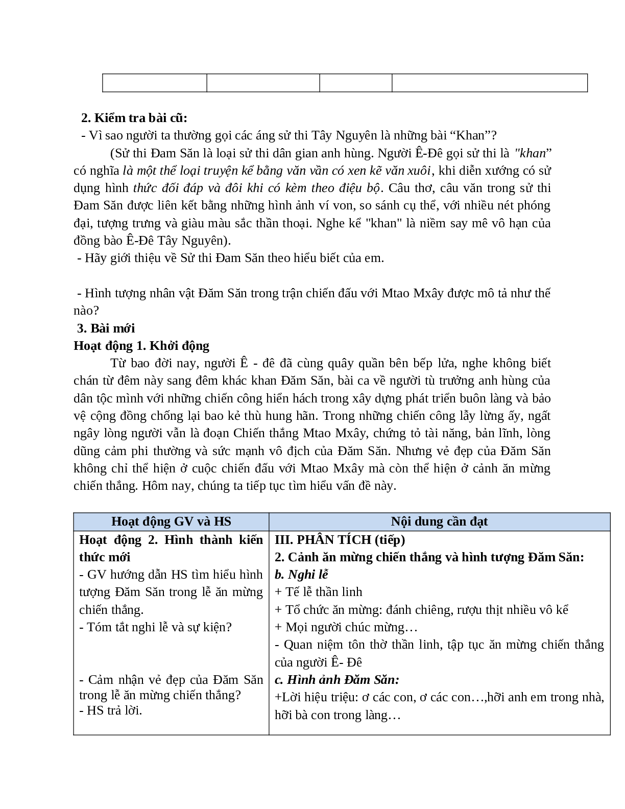 Giáo án Ngữ văn 10, tập 1, bài Chiến thắng Mtao-Mxây mới nhất (trang 2)