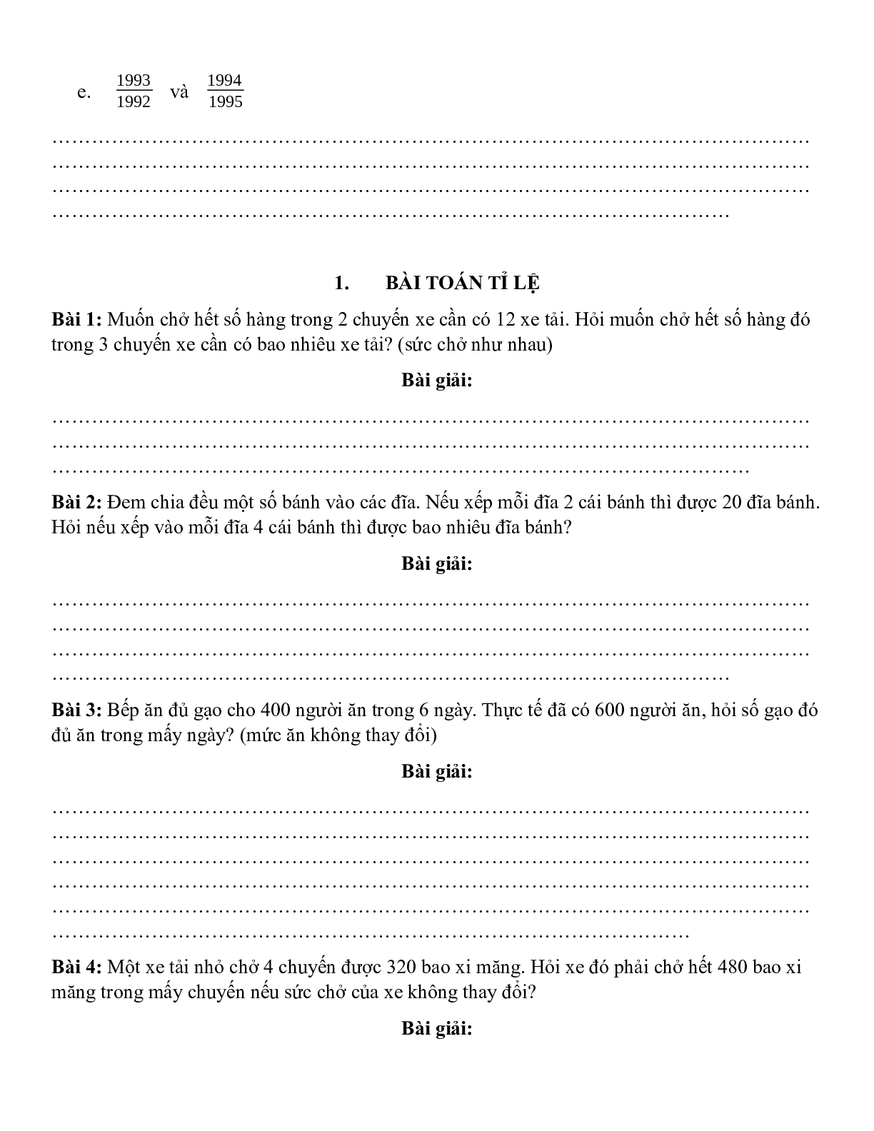 Đề cương ôn tập giữa kì 1 môn Toán lớp 5 chọn lọc (trang 5)