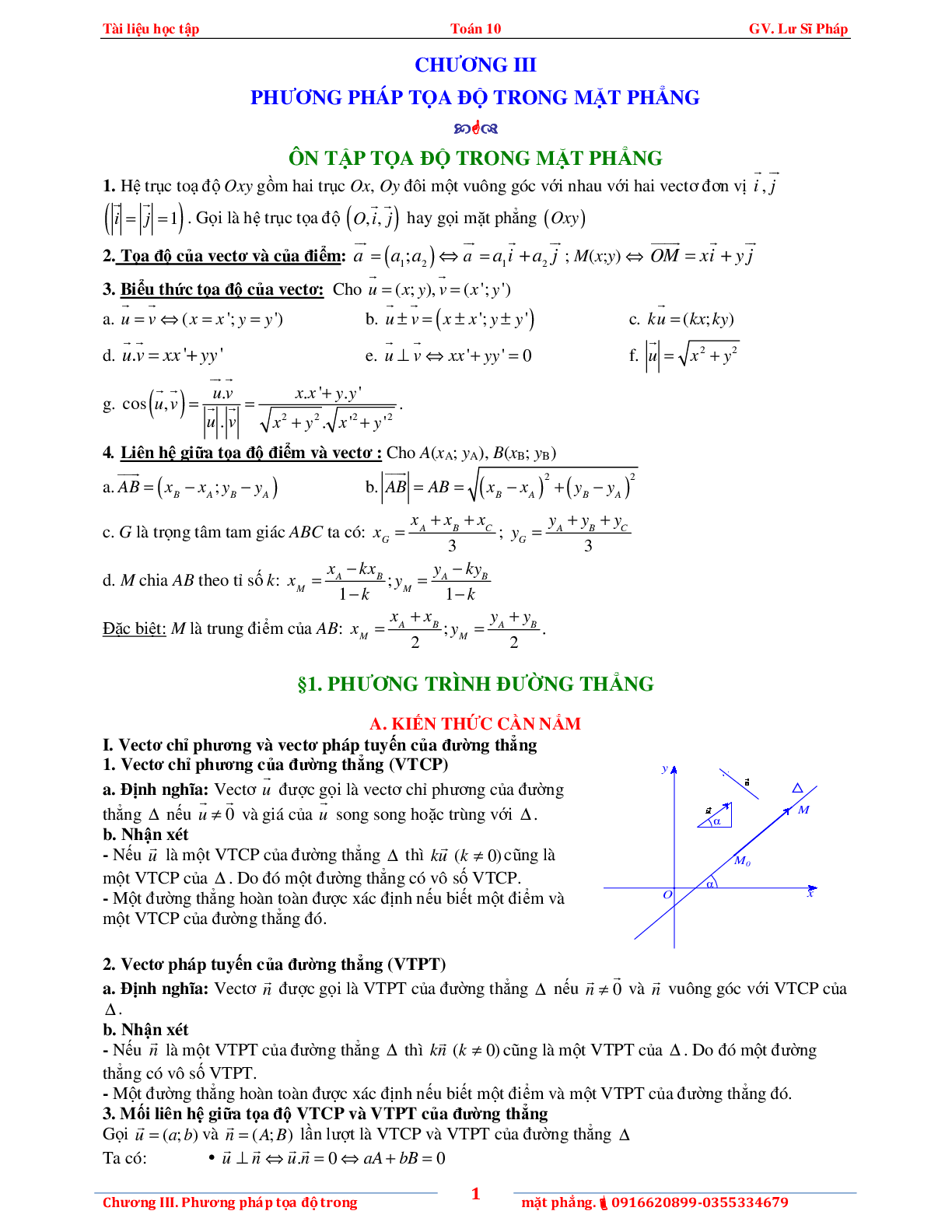 Tài liệu phương pháp tọa độ trong mặt phẳng (trang 5)