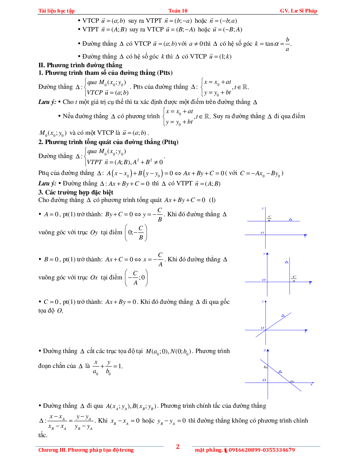 Tài liệu phương pháp tọa độ trong mặt phẳng (trang 6)