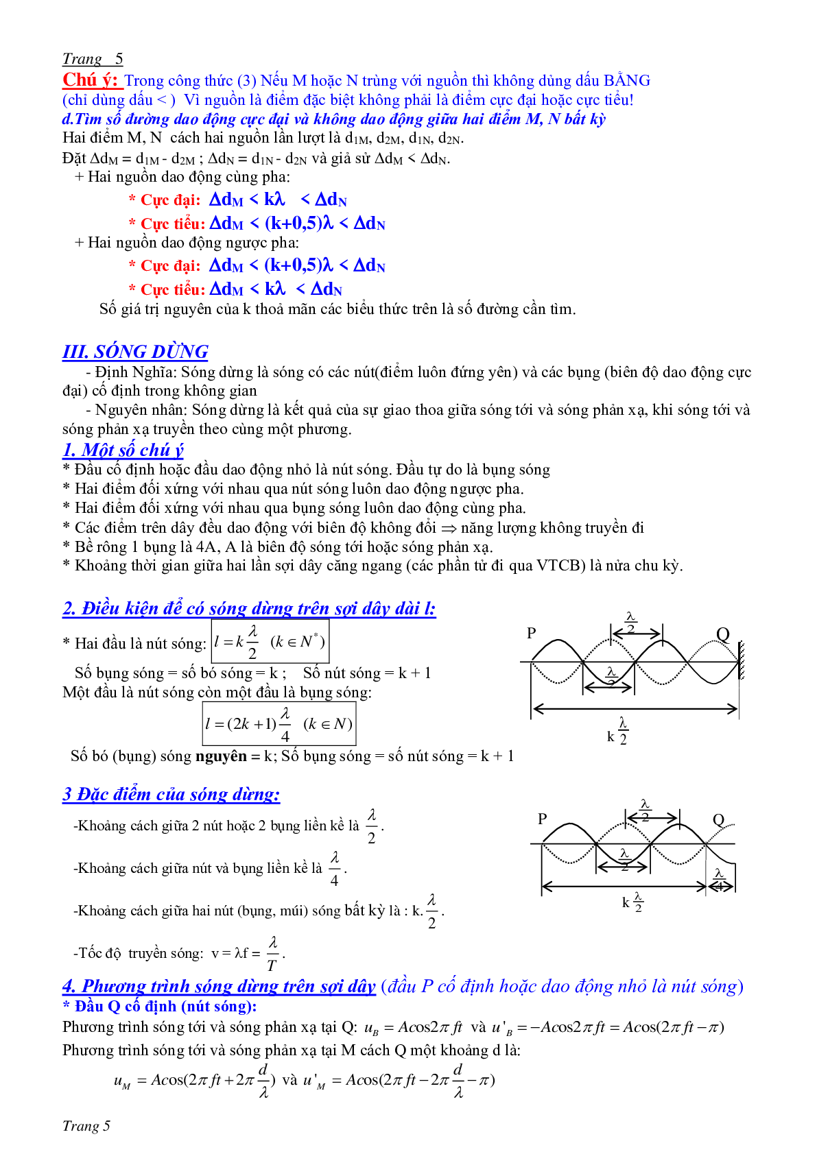 Chuyên đề Sóng cơ môn Vật lý lớp 12 (trang 5)