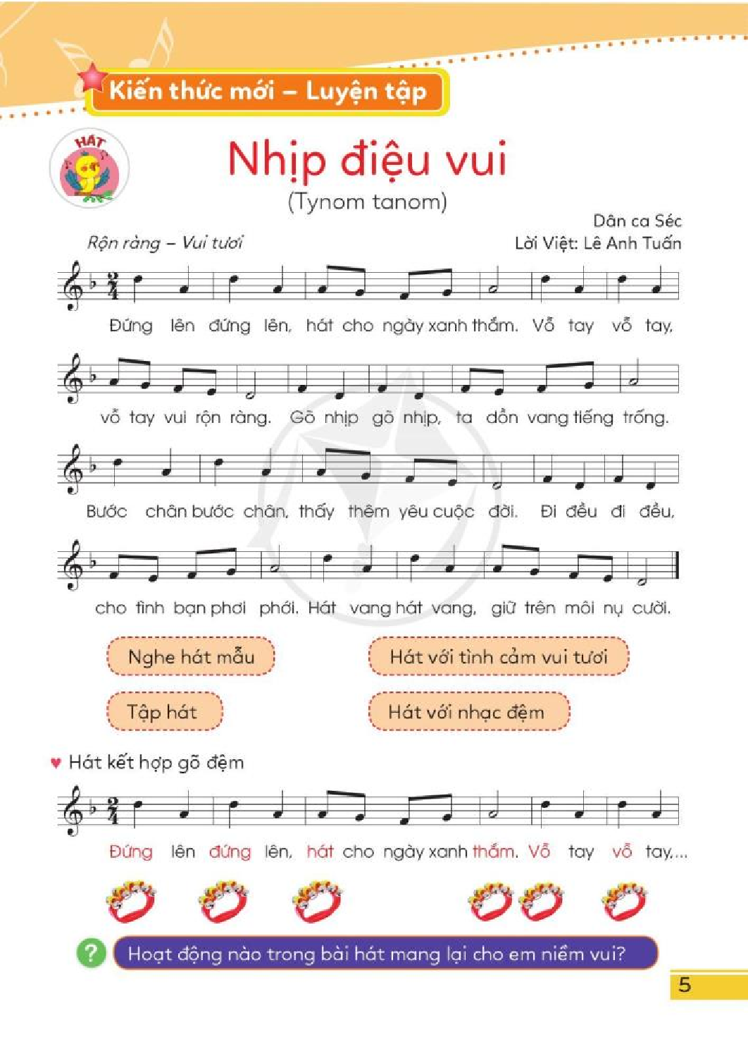 Âm nhạc lớp 3 Cánh diều pdf (trang 6)