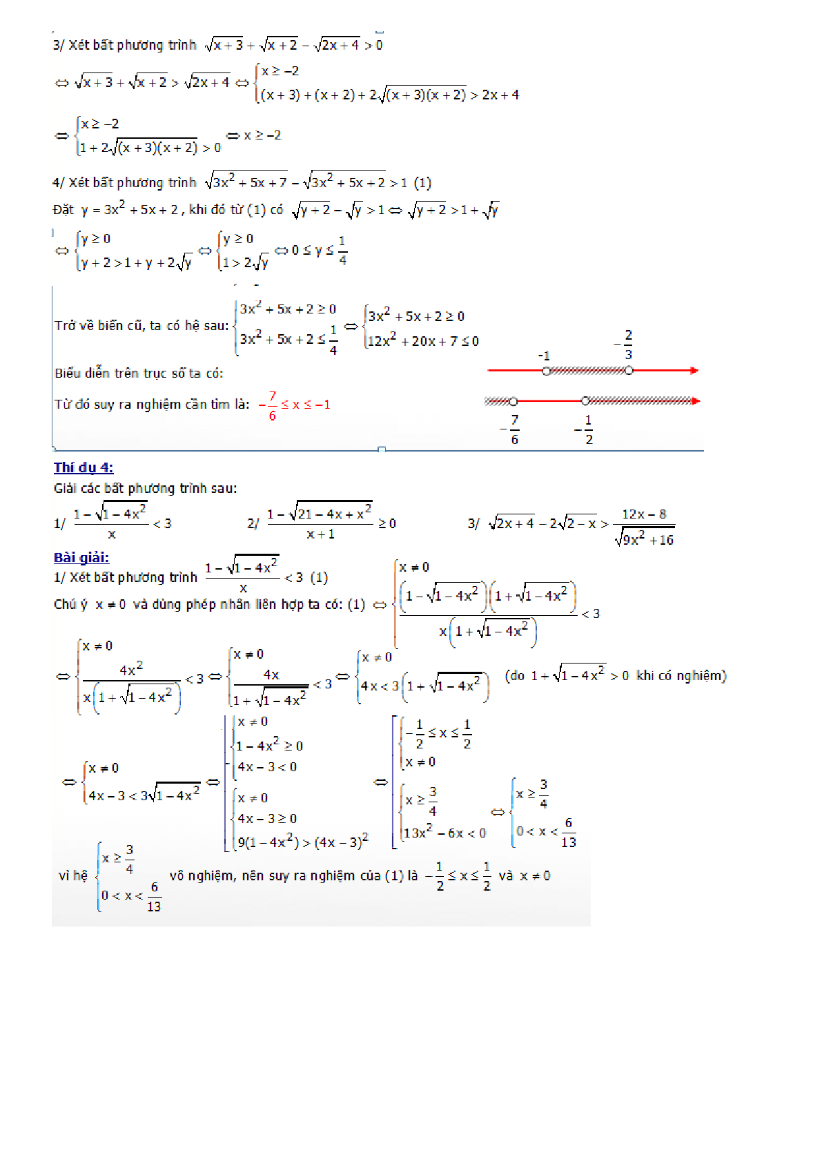 Chuyên đề phương trình và bất phương trình chứa căn (trang 4)